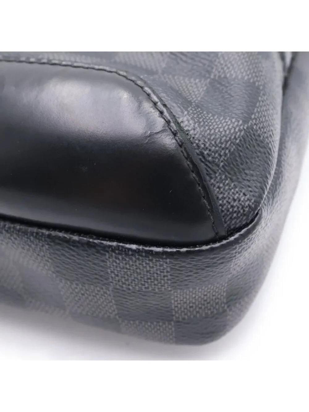 Louis Vuitton Damier Graphite New Sling Bag Leather Black